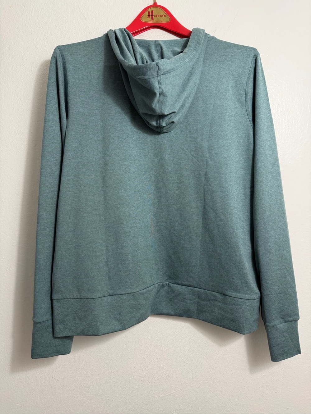 New Vuori Halo Casual Zip-Up Hoodie in Teal Green - Picture 6 of 7